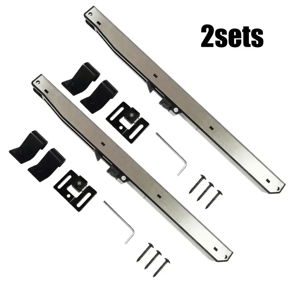 2set Soft Close Mechanism For Damper Sliding Barn Door Hardware Track Kit With S-Shape Hooks Actuators Screws