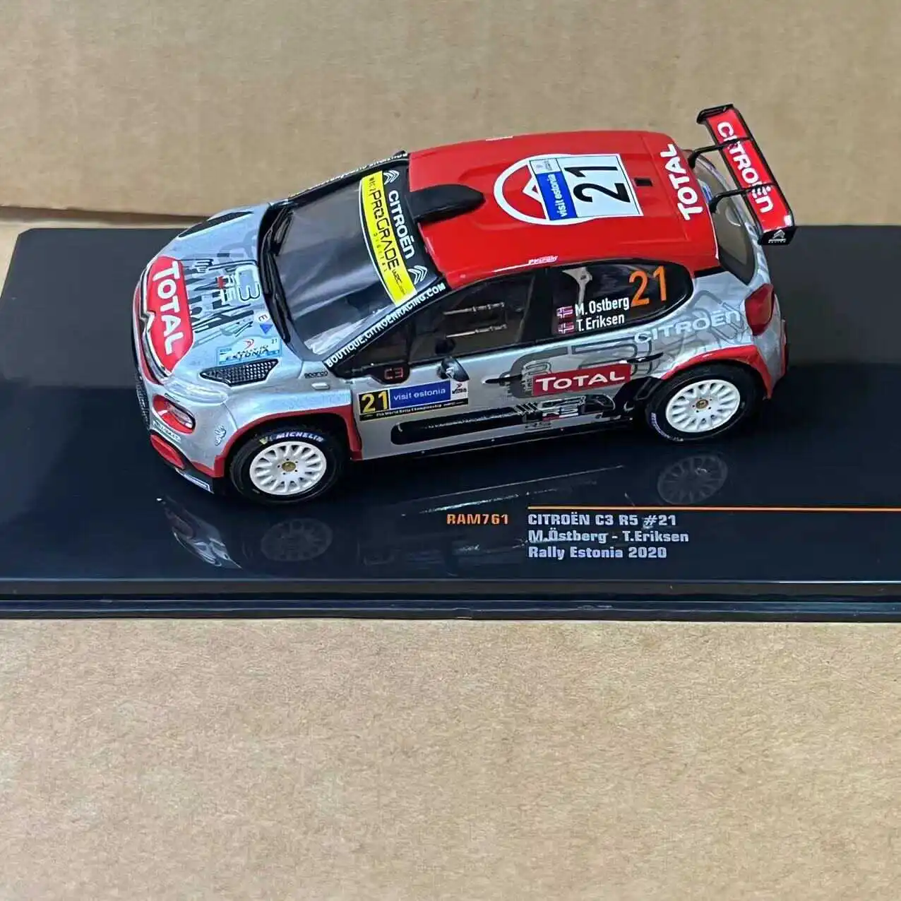 

Diecast IXO 1:43 Scale CITROEN C3 R5 #21 2020 Alloy Simulation Racing Model Collectible Toy Gift Souvenir Display