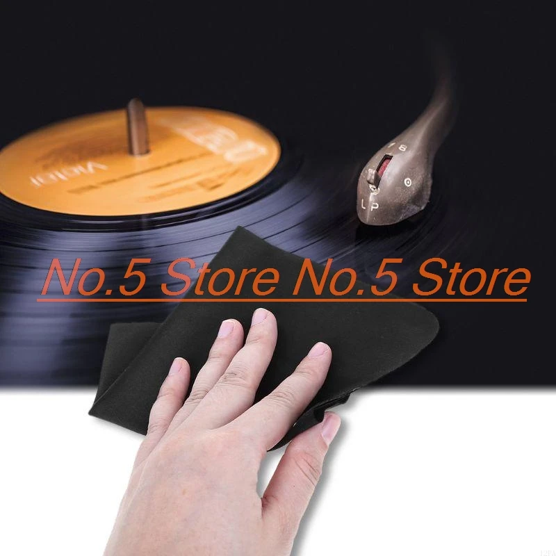 

New Y5H 5 Pcs Anti-Static Cloth Microfiber Record Cleaning Towel for LP Vinyl Turntable