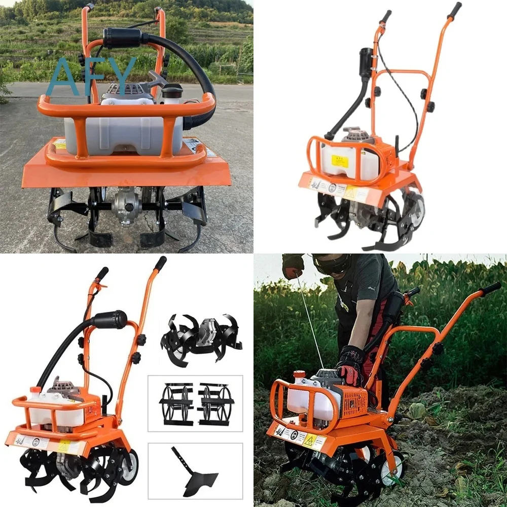 Fuel Micro Tiller for TG-ST3001 Small Ditching Loosening Soil Agricultural Cultivator Orchard Farming Garden Tractor Tool