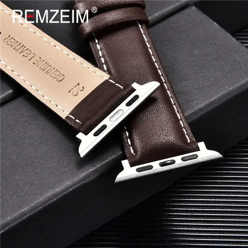 Lederarmband für Apple Watch Band 45 mm 41 mm 44 mm 40 mm 42 mm 38 mm Ultra 49 mm Armband für Iwatch Serie 8 7 SE 6 5 4 3 Armband – Detail 10