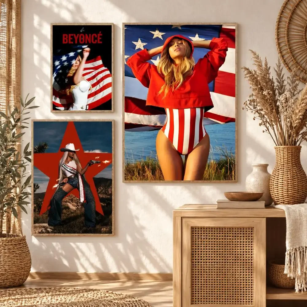 Singer Rapper B-Beyonce Painting Calligraphy Modern Canvas Wall Art Prints for Living Room Decor | Wall Decals