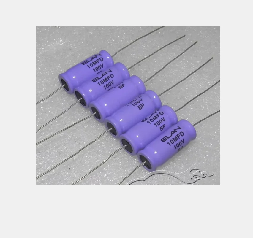 5PCS/LOT ELAN Australia Illon BP 100v10uf 10mfd through-core frequency division non-polar axial electrolytic capacitor