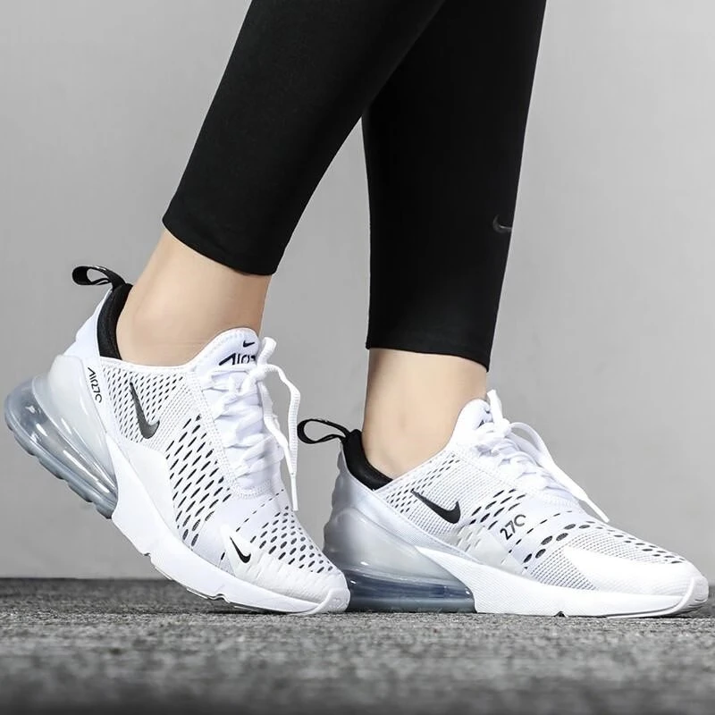 Nike Original Air Max 270 Low Top Casual Running Shoes Trendy Fashion Sneakers Men\'s and Women\'s White