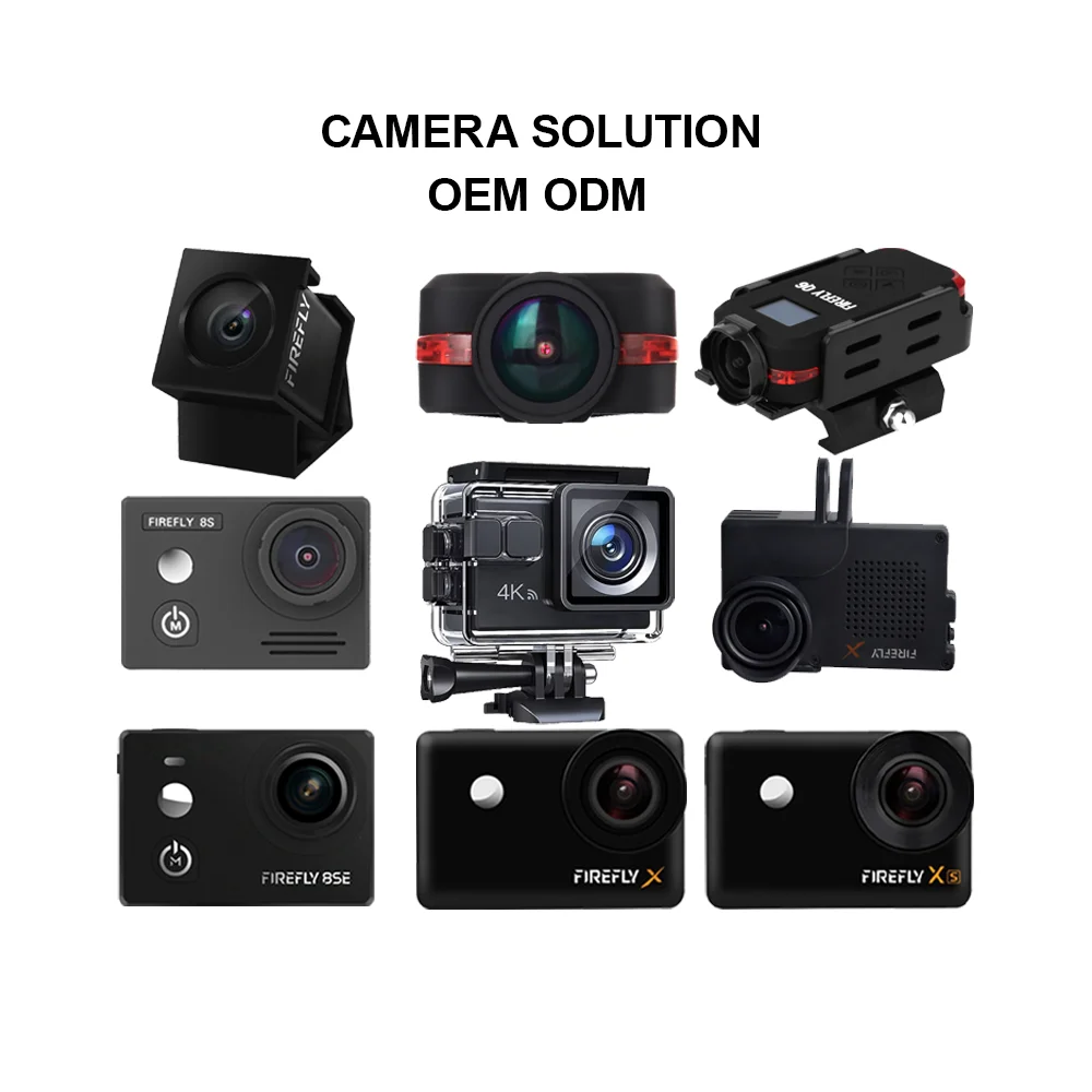 الشركة المصنعة للتخصيص تصميم OEM/ODM مخصص صغير واي فاي 4K HD 1080p فيديو الصوت كاميرا دراجة نارية عمل كاميرا رياضية
