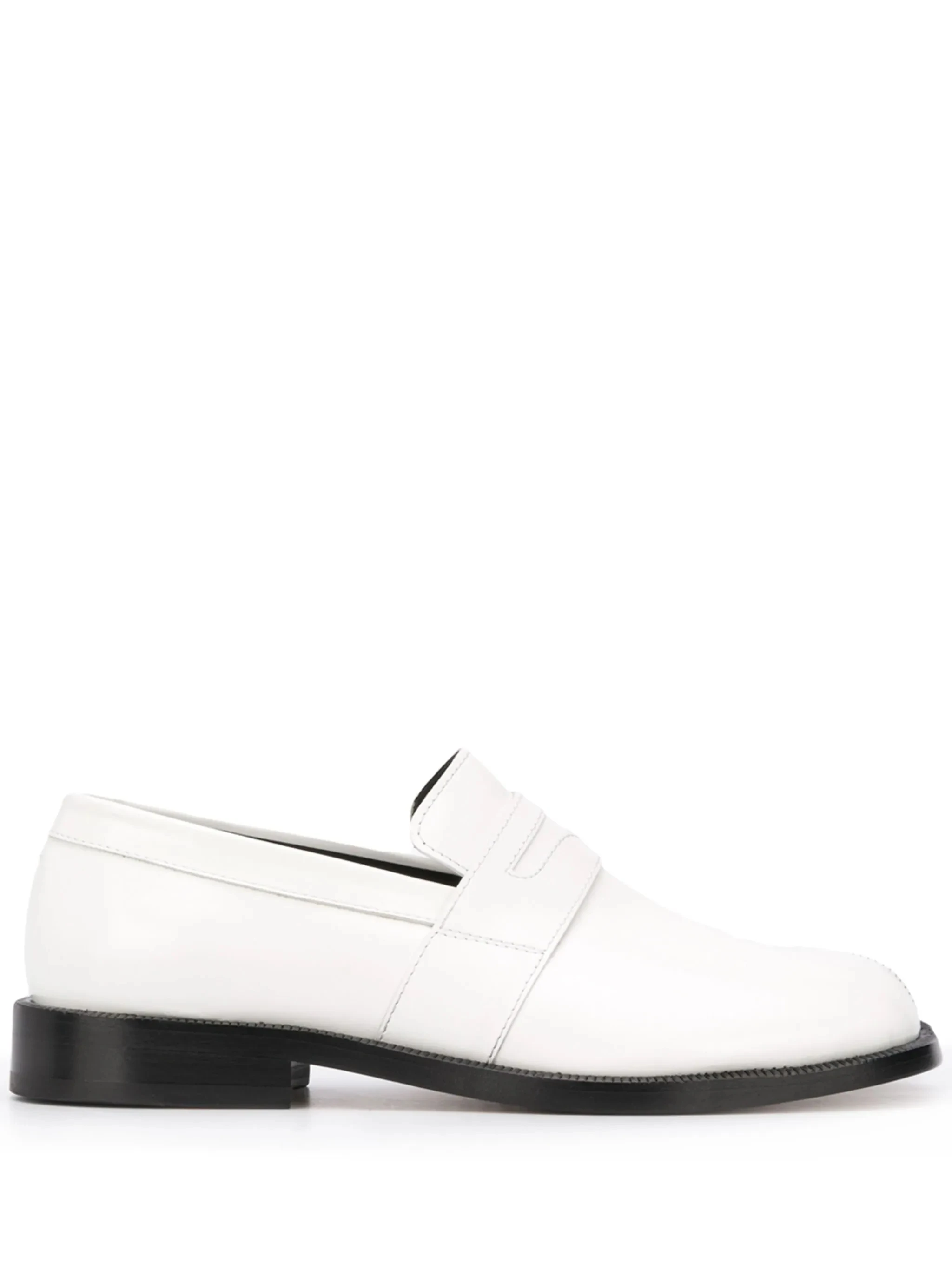 

Women's Tabi Leather Loafers White