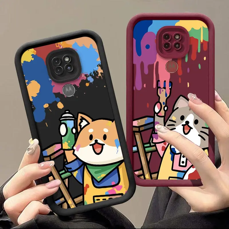 G9 Little Painter New Sky Eye Phone Case For Motorola Moto G9 Shatterproof Camera Protection Moto G9 Soft Back Cover