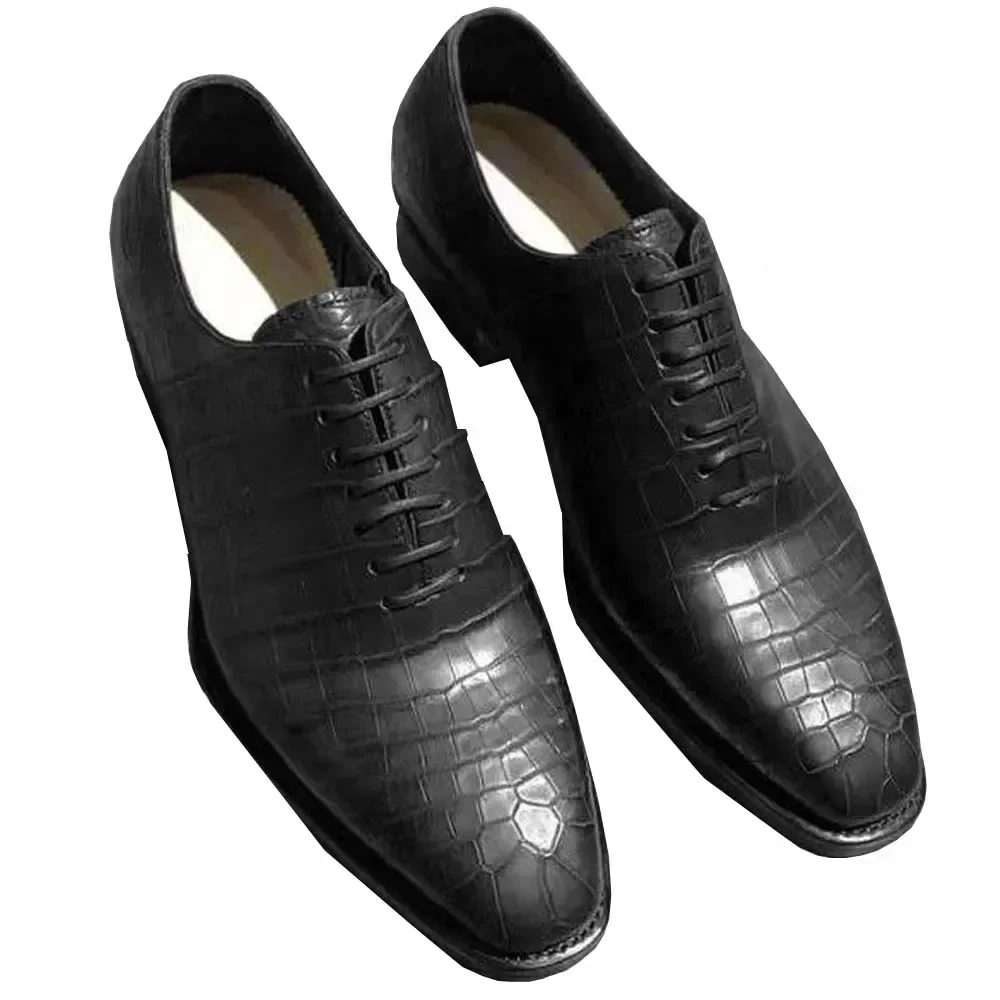 

Новые мужские туфли из крокодиловой кожи Yinshang для деловых встреч и офиса