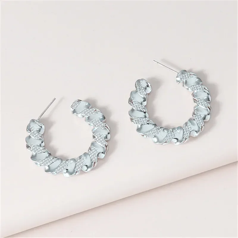  Wholesale Silver/Gold 925 Silver Needle Earring For Women