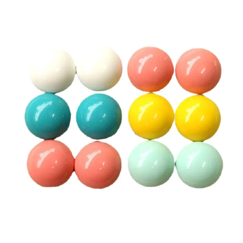 5pcs20mm color Joker Semi-round and Semi-Pill Flat Back Resin Cabochons Scrapbooking DIY Jewelry Craft Accessories