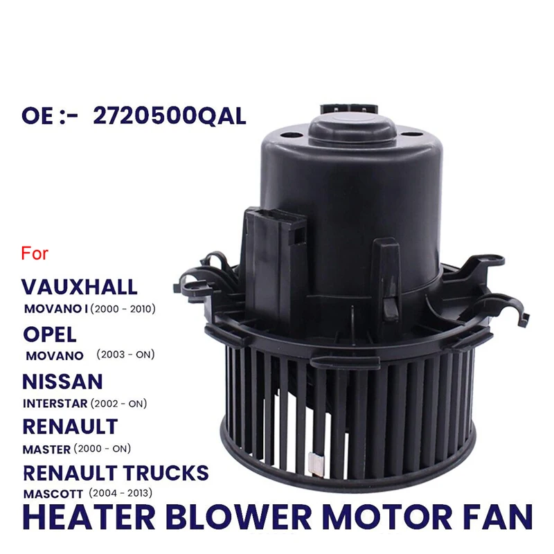 HEATER BLOWER MOTOR FAN FOR NISSAN INTERSTAR OPEL VAUXHALL MOVANO RENAULT MASTER