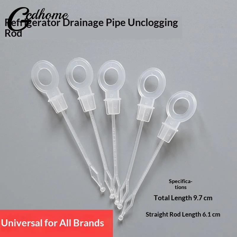 【New】10Pcs Fridge Drain Hole Overflow Plugs Unclogging Rod Fridge Spout Universal Accessories