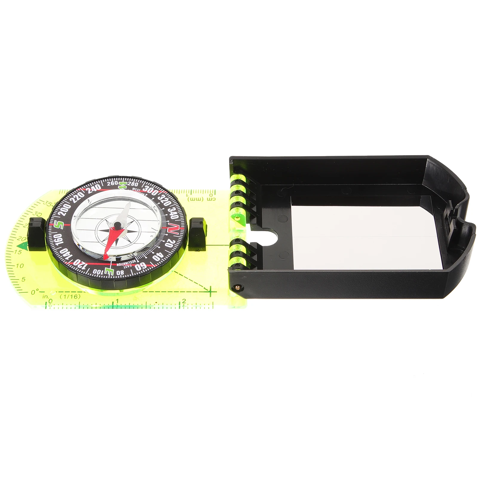 

Compass Transparent Scale for Outdoor Navigation Camping Hiking Small Size Lightweight Portable Map