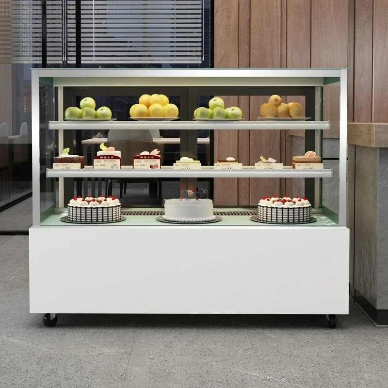 

Cake Refrigerated Display Dessert Air-cooled Fresh-keeping Cabinet Right Angle Desktop Cabinet
