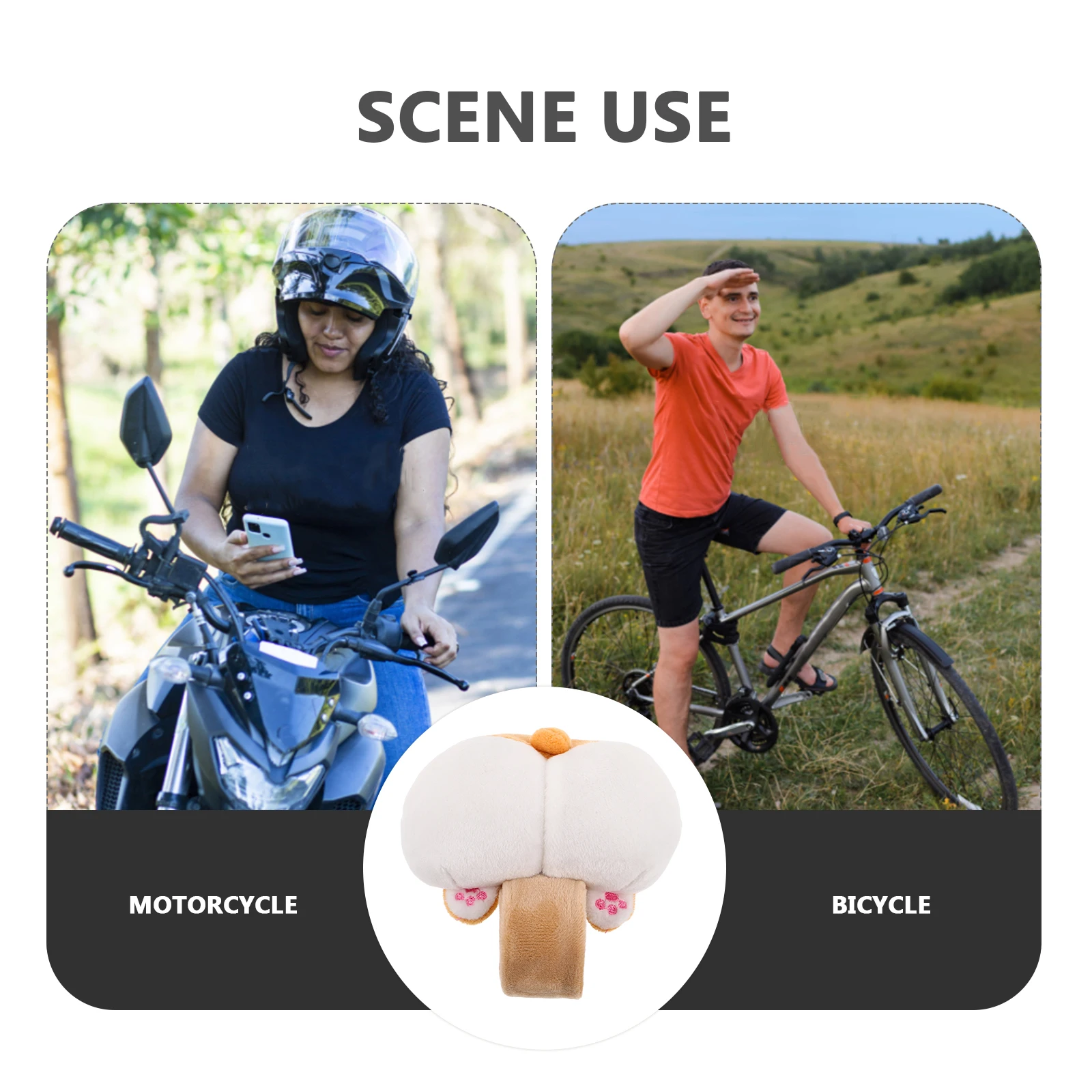 

Corgi Slap Bracelet Soft Stuffed Animal Kids Wrist Leash Electric Scooter Bicycle Handlebar Accessories Cute Bike Ornament