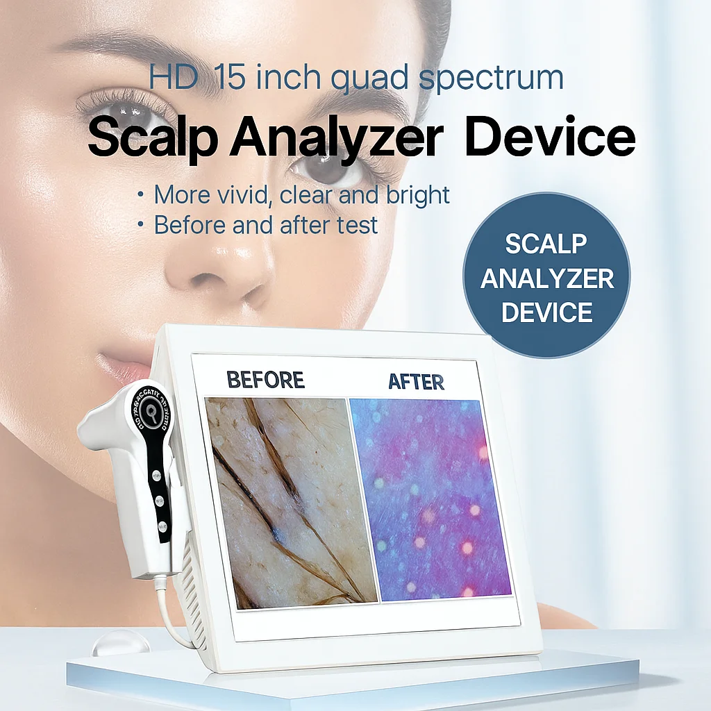 トリコスキャン毛髪・頭皮分析 頭皮脱毛症検出器 高解像度画像毛髪分析器