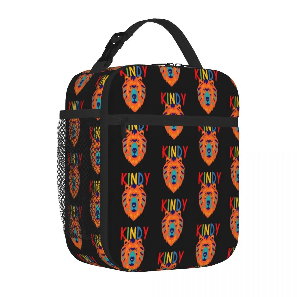 Hot Sale Kindy Bear Ruffled Camping Lunch Bag Office Picnic Break Food Cooler Bag