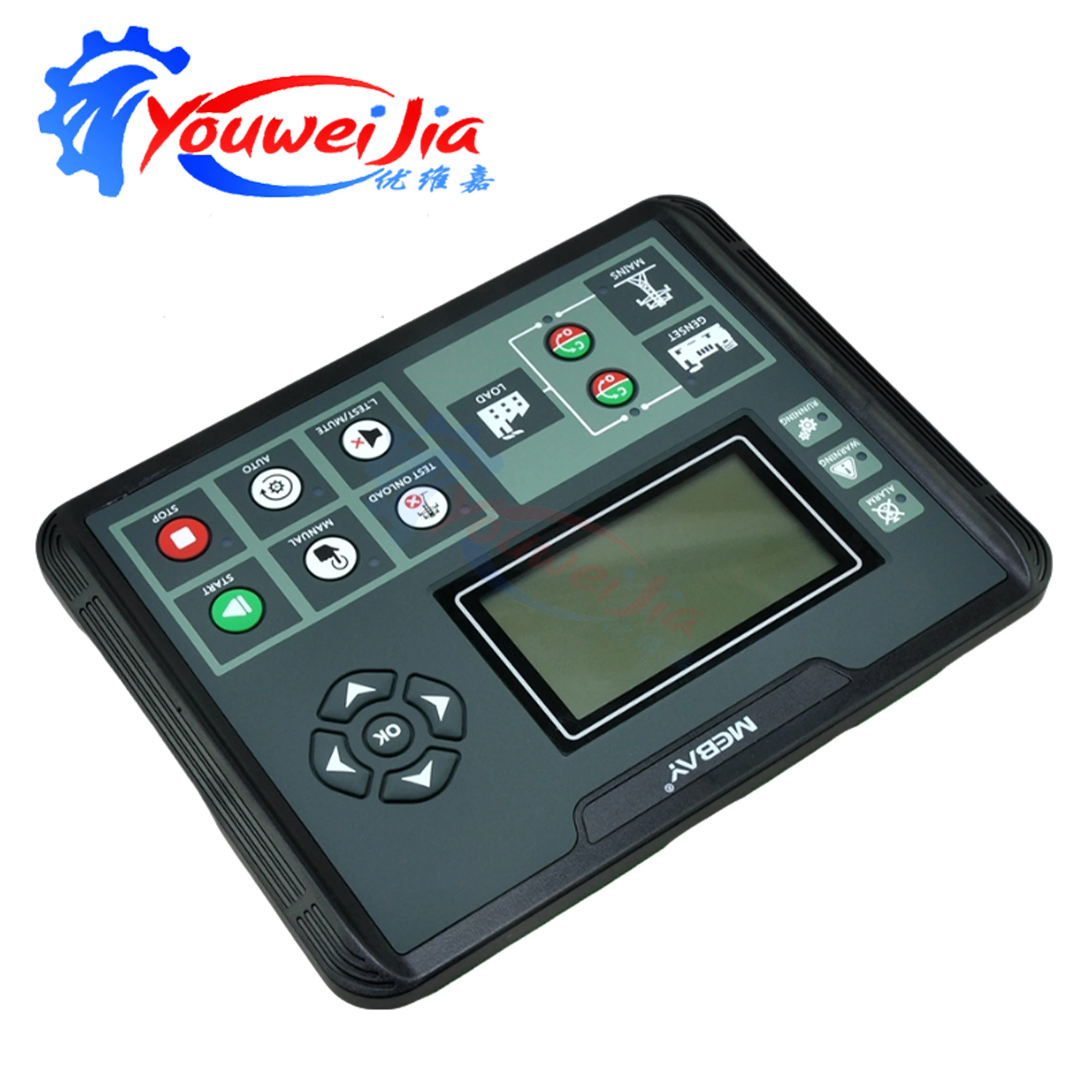 MEBAY DC52C Original Genset Generator Controller with Mains Monitoring AMF 4G Cloud Parameter Setting for Xeon Kit