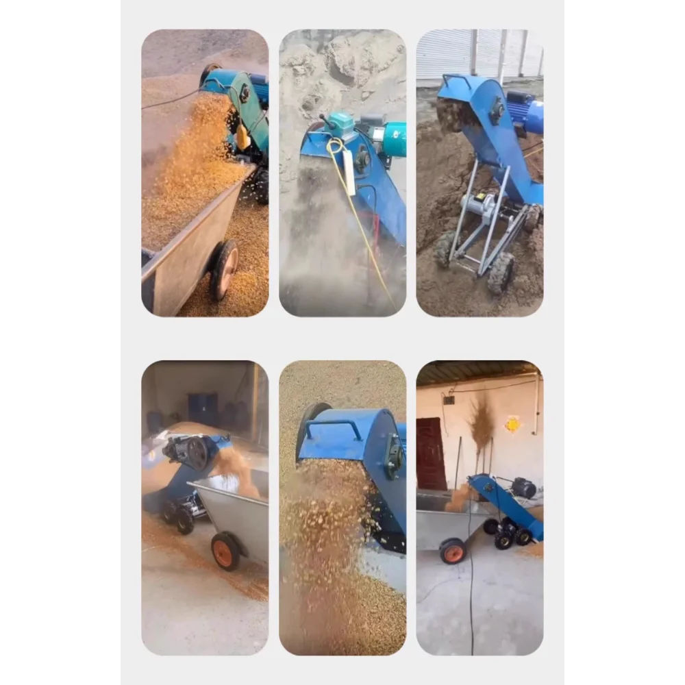 ماكينة قطع الرمل والحبوب الأوتوماتيكية بالكامل، منزلية صغيرة ذاتية الدفع