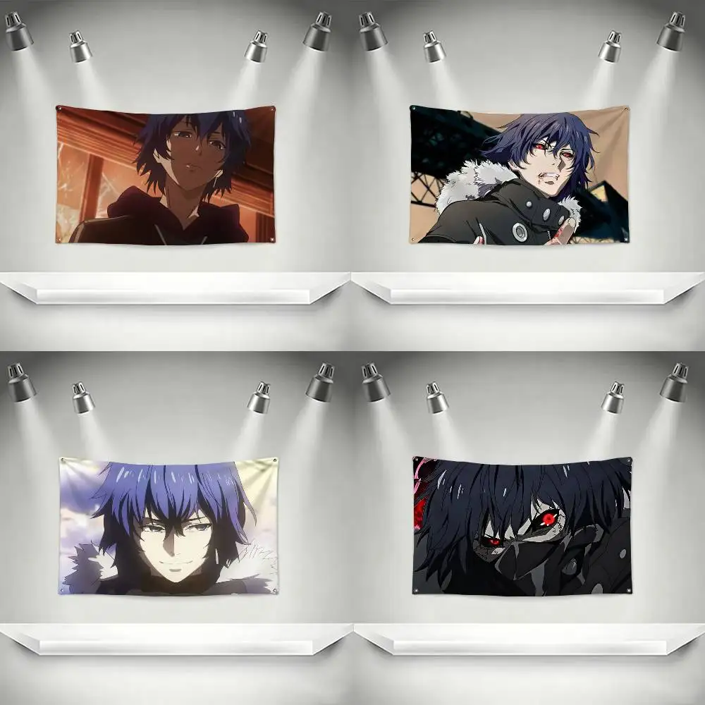 Tokyo Ghoul Kirishima Ayato Anime  Flags Wall Hanging Tapestry Outdoor Garage Room Decorative flag Background Blanket
