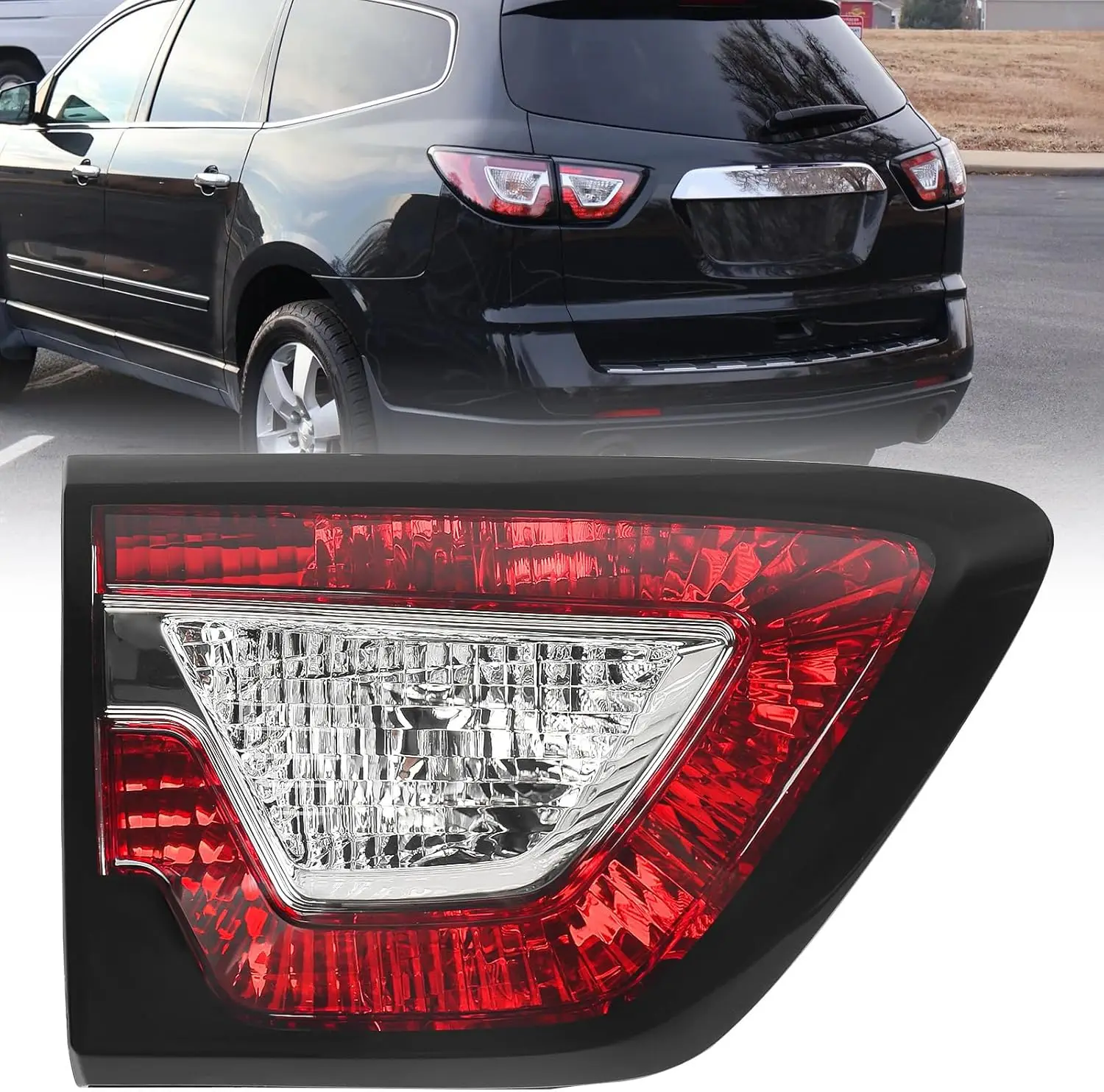 

Внутренние задние фонари для Chevy Traverse в сборе 2013, 2014, 2015, 2016, 2017, галогенная модель заднего стоп-сигнала, левая сторона водителя, левая