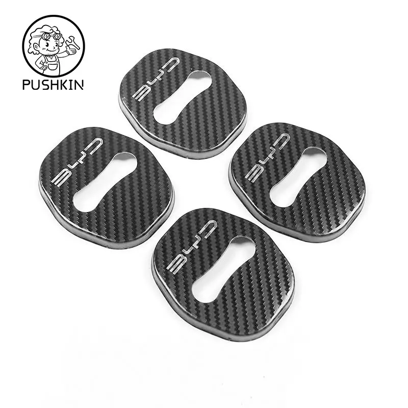 4PCS Car Door Lock Cover Protect Buckle Cover Latch Stop Anti Rust Car Accessories For BYD  Atto 3 2022 2023