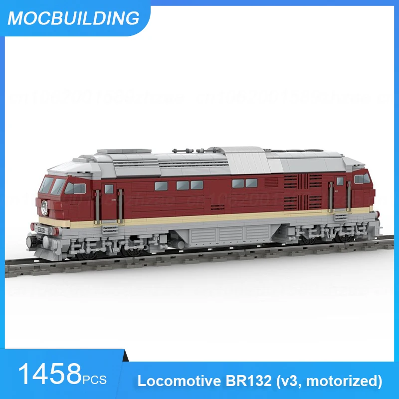 MOC Building Blocks Diesel Locomotive BR218 BR132 BR118 Train Model DIY Assemble Bricks Transportation Collection Toys Gifts