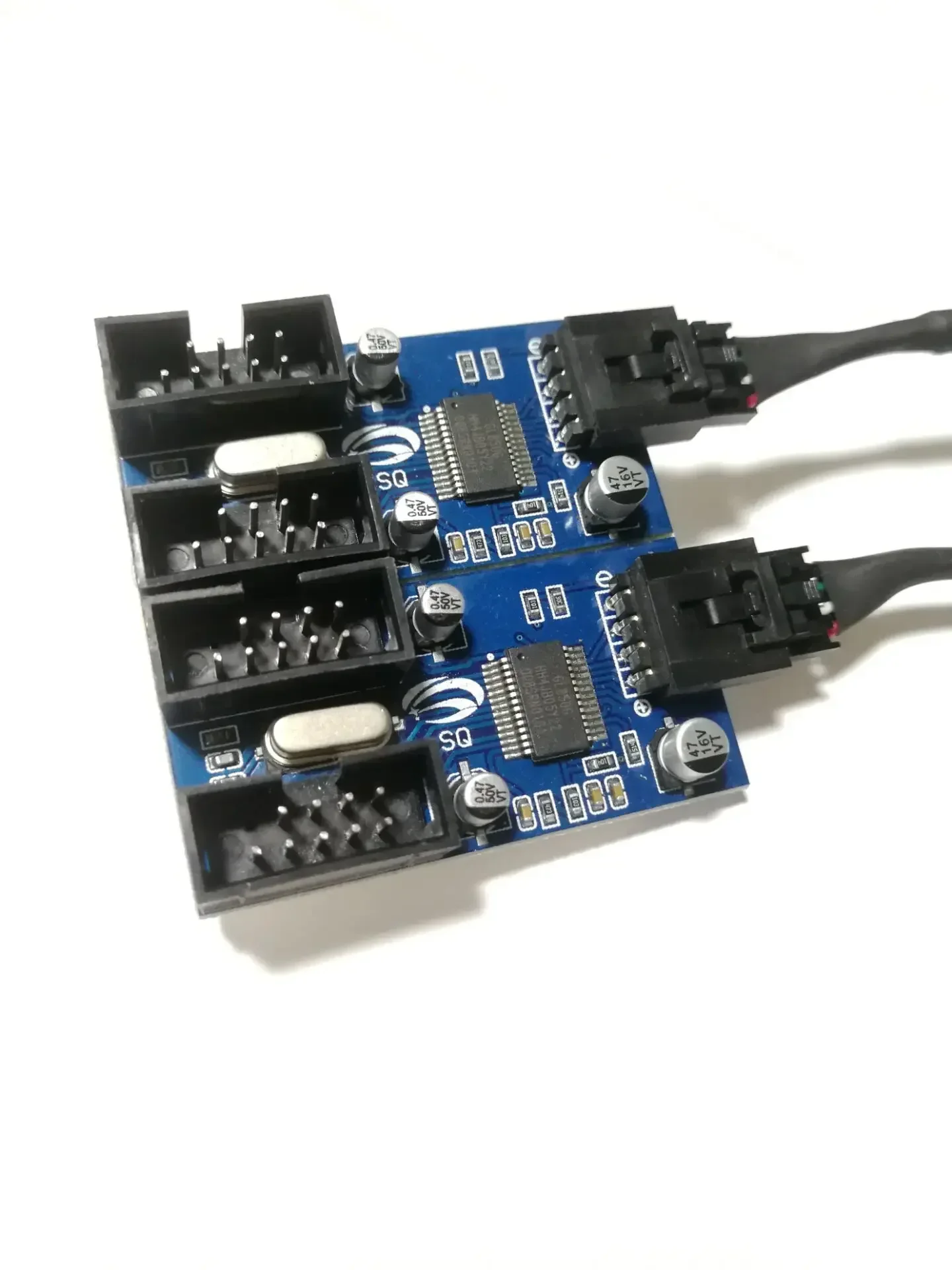 Motherboard USB 2.0 9Pin 1 to 4 Header Male Splitter Extension PCB Chipset PC Case Internal Enhanced Extender 30cm