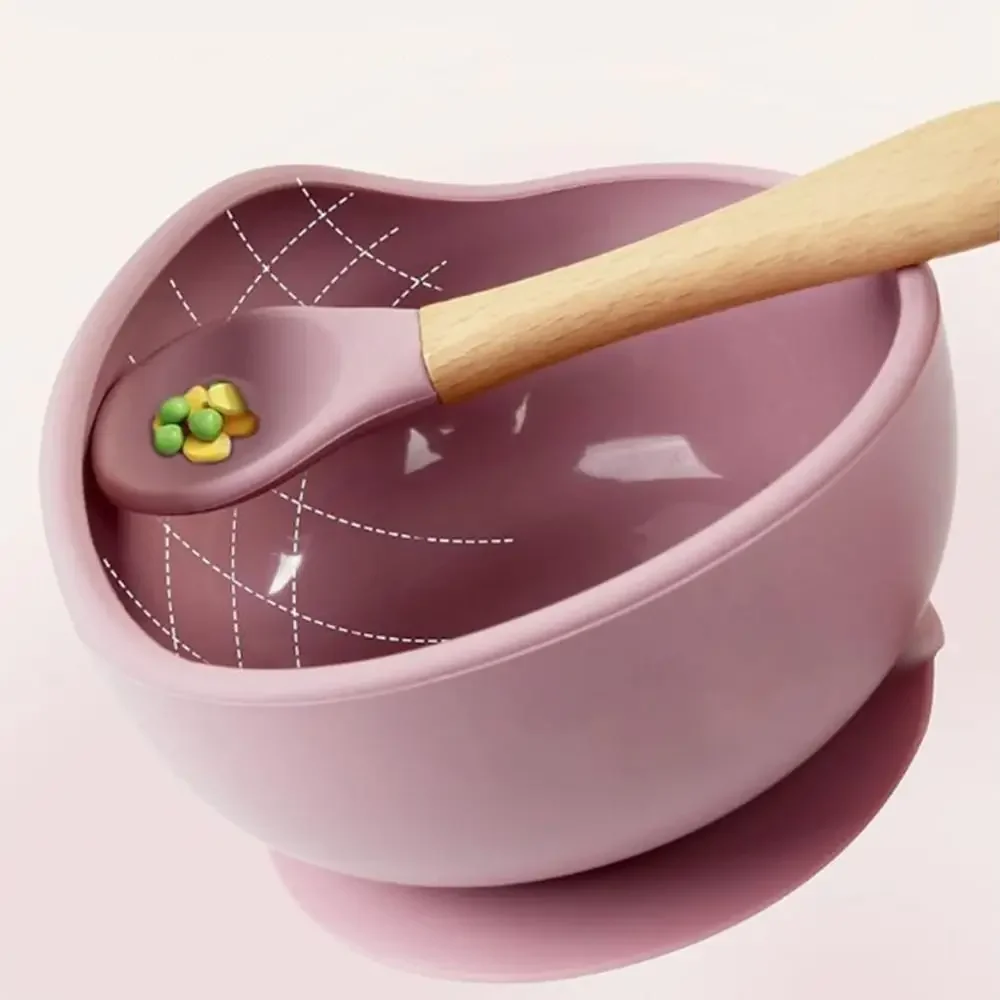 壊れないポータブルシリコン吸盤ボウル柔軟な防水給餌食器丈夫な軽量給餌ボウルセット幼児