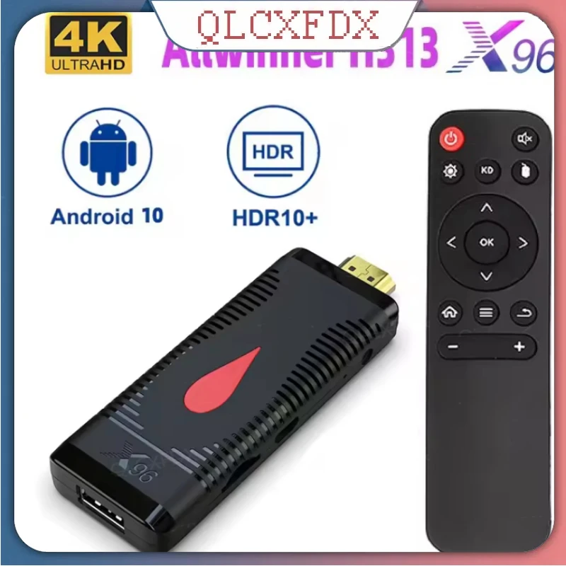 X96 s400 inteligente mini tv vara allwinner h313 quad core android 10.0 wifi 2.4g hd 4k media player hdmi-compatível android tv vara