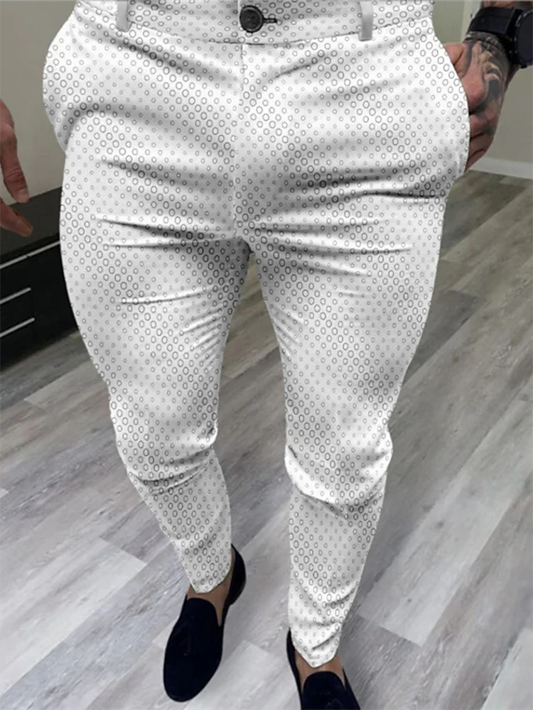 Pantalones casuales de negocios para hombres, traje informal para fiesta de graduación y boda, Pantalones rectos