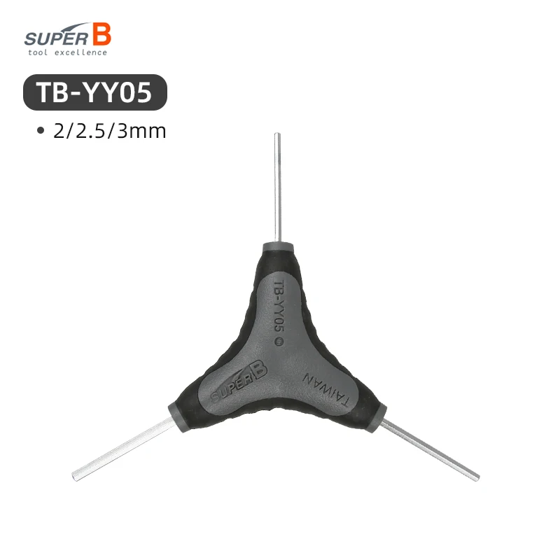 3 In 1 Trigeminale Inbussleutelset 2/2.5/3/4/5/6mm Inbussleutel Koolstofstaal T10/T25/T30/T40 Ringsleutel Fiets Onderhoud Gereedschap
