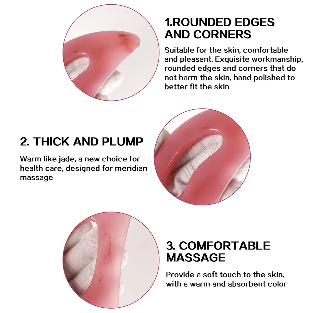 Gua sha Massage Werkzeug Hals Rückenmassagel Körper Bein Fuß Guasha Scraping Akupunktur Ganzkörpermuskelentspannung und Schmerzlinderung