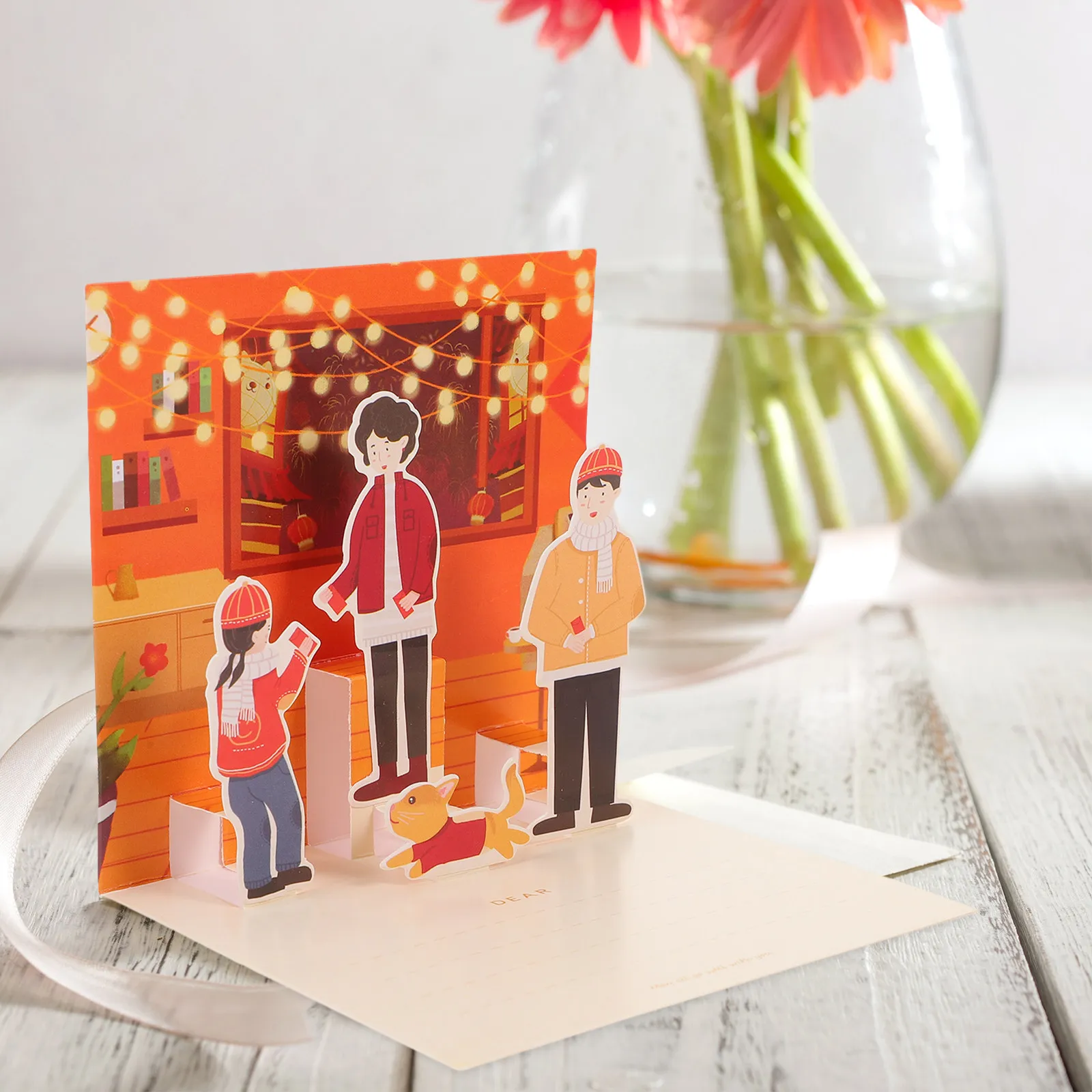 

Набор из 6 новогодних открыток: элегантные праздничные декоративные открытки для вечеринок, стильные и изысканные подарочные карточки для семьи