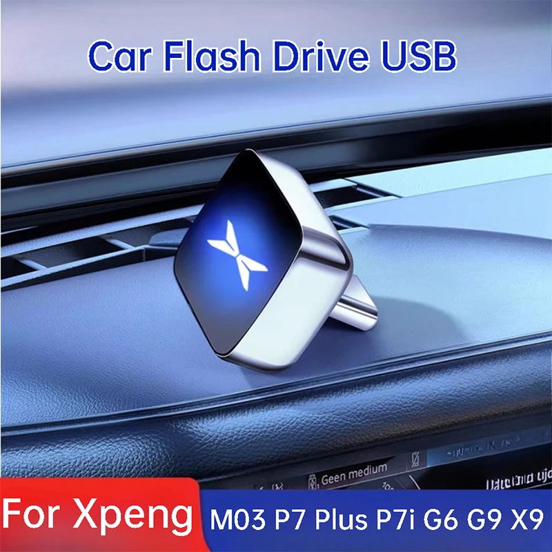 For Xpeng M03 P7 Plus P7i G6 G9 X9 Car Flash Drive Dash Cam DVR High Speed Storage USB Drive Recording U Disk Accessories