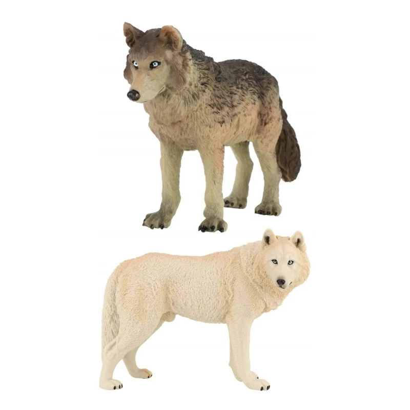 Realistic Wolf Figure Toy For Kids Cognitive Development And Home Decoration