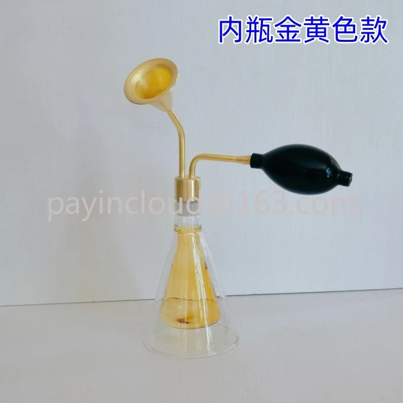 Glass Creative Custom Fragrance Bottle Spa Spa Brass Fragrance Instrument Liquor Essential Oil Perfume Fragrance Coffee Beans