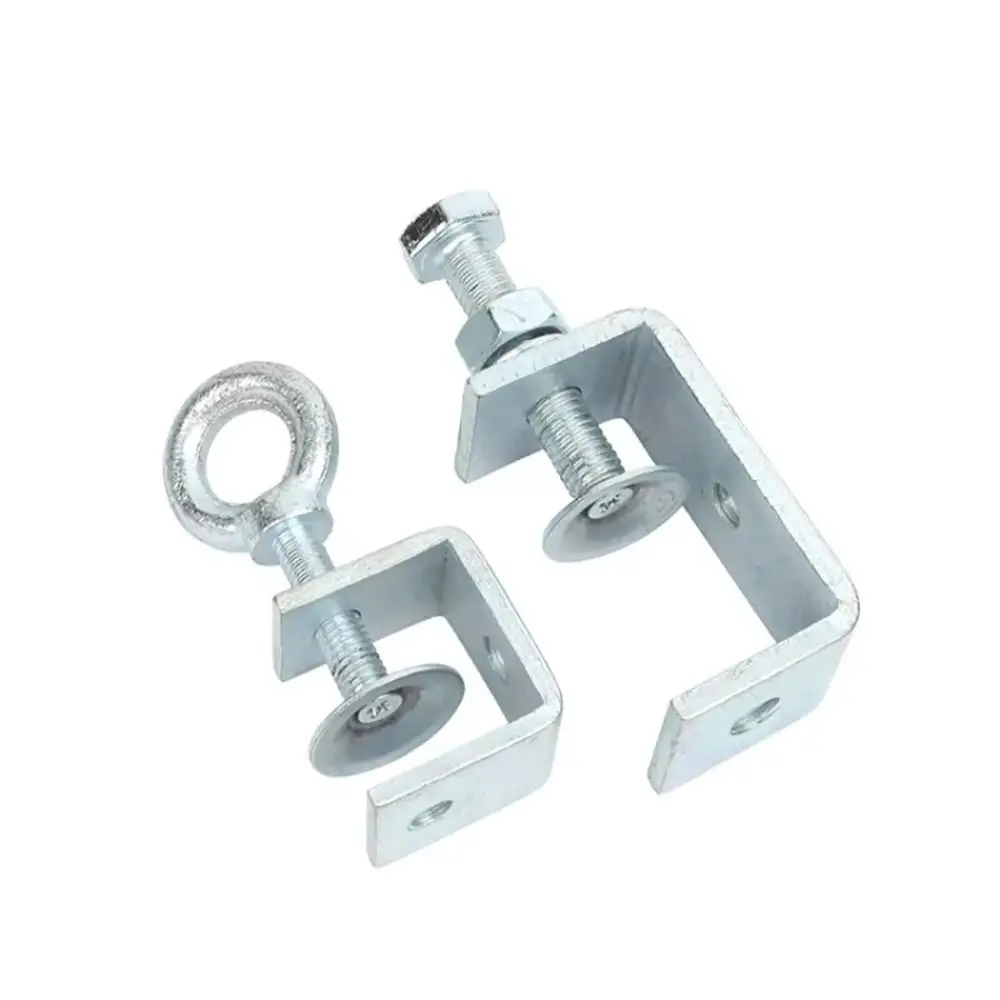 1Pcs Multiple Head Shapes U Clamp Galvanized Carbon Steel Open Height 20-130MM C-Type Clip Fixed Fixture Thickened