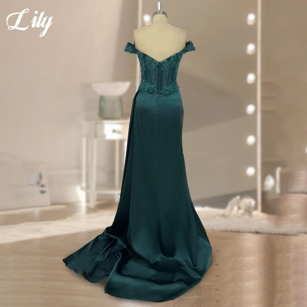 Liliengrünes, elegantes, herzförmiges formelles Kleid, schulterfreies Ballkleid, plissiert, rückenfrei, Applikationen, Abendkleider, individuell gestaltet