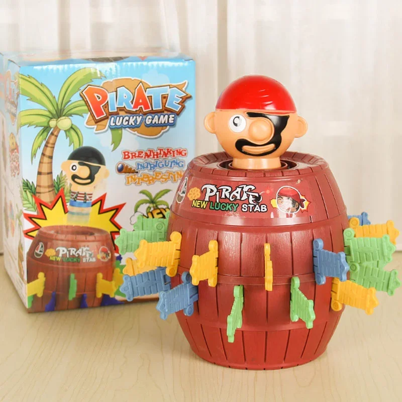 Party Pirate Bucket Game Children Funny Family Jumping Pirates Sword Tricky 3D Toy Barrel Table Floor Puzzle Jokes For Kids