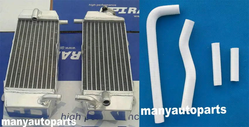 

ДЛЯ YAMAHA АЛЮМИНИЕВЫЙ РАДИАТОР И БЕЛЫЙ ШЛАНГ YZ250F 2002-2005 WR250F 2001-2006 2003 2004