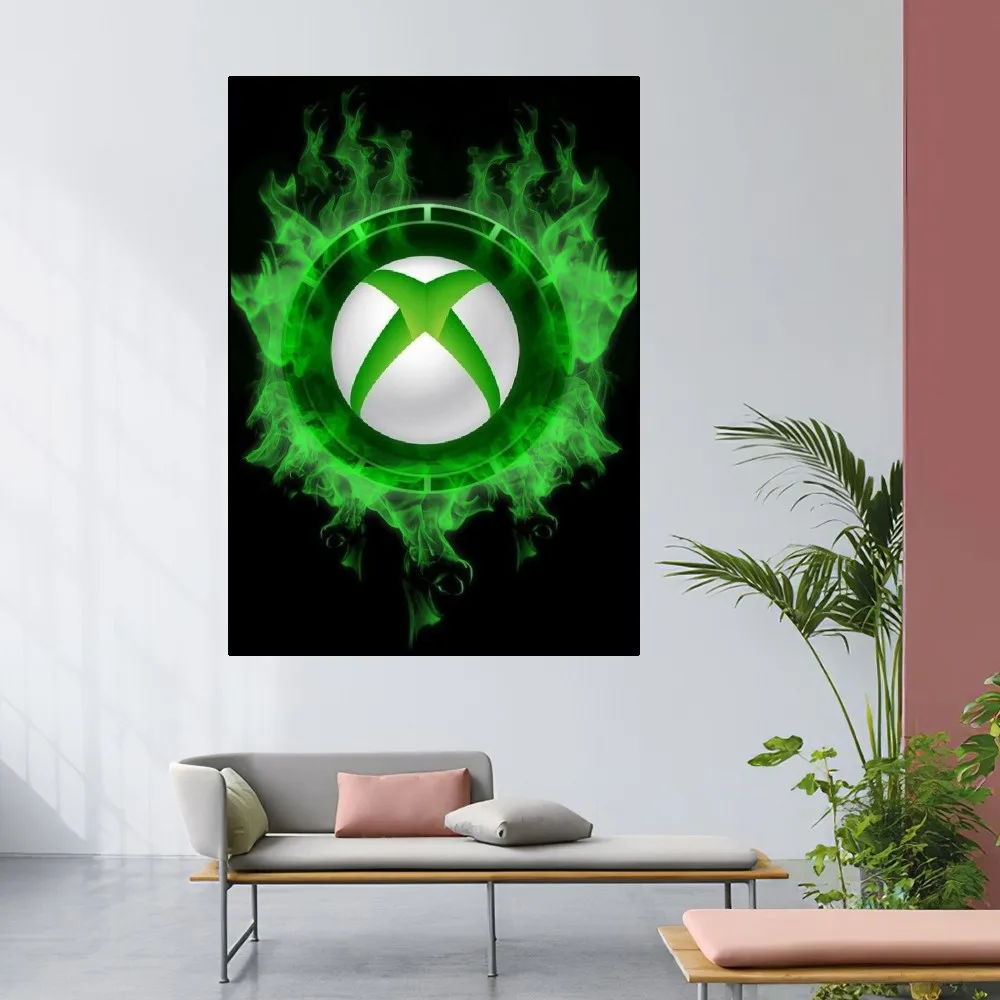 X-Xbox Game Poster Home Room Decor Livingroom Bedroom Aesthetic Art Wall Painting Stickers