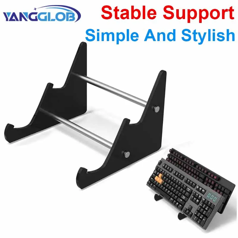 

2 Tiers Keyboard Display Stand Transparent Acrylic Keyboard Stand Computer Detachable Mechanical Keyboard Rack