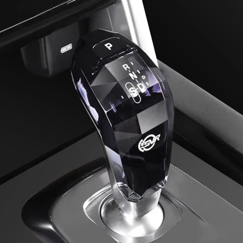 Crystal Car Gear Shift Knob Handle Modified Cover For Land Rover Discovery Sport Range Rover Sport Evoque Jaguar XEL F-TYPE