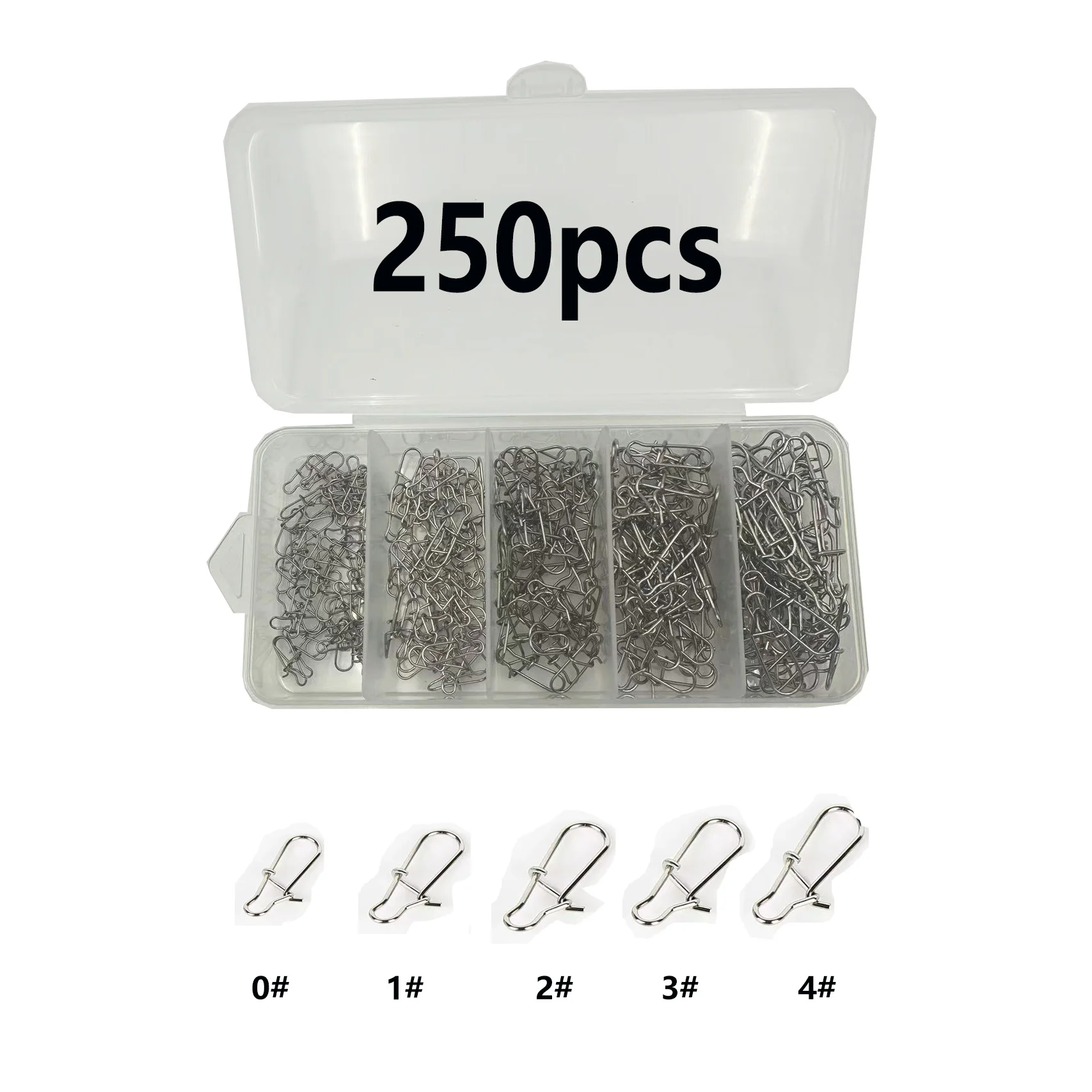 

250 шт./кор. усиленные штифты из нержавеющей стали в мешке, приманка-поппер для гольяна, быстрые разъемы, аксессуары для рыбалки, подходят для улицы