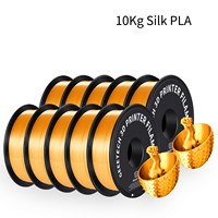 GEEETECH 10Kg 3d Silk PLA Filament 1.75mm Spool Wire For 3D Printer Material,Safety, Vacuum packaging