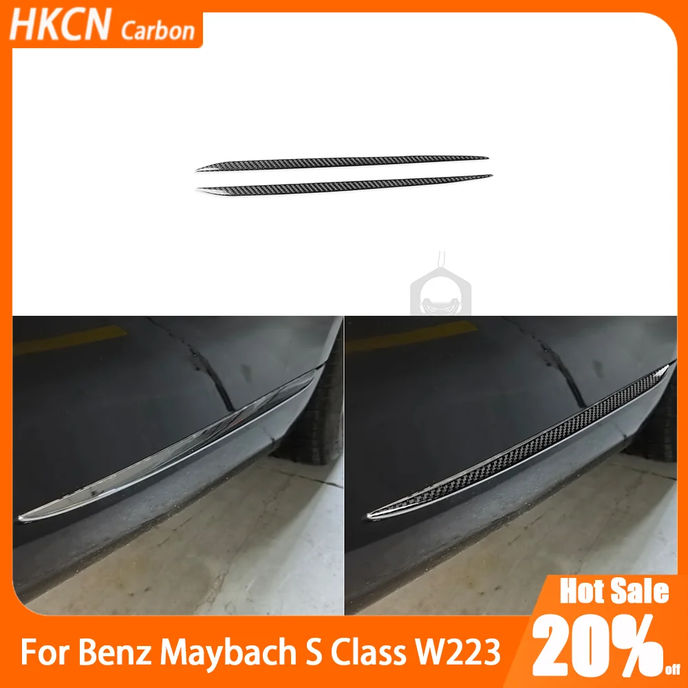 

Carbon Fiber Rear Body Tail Sides Strips Decals Car Accessories Interior Cover Trim Sticker For Benz Maybach S Class W223 21+