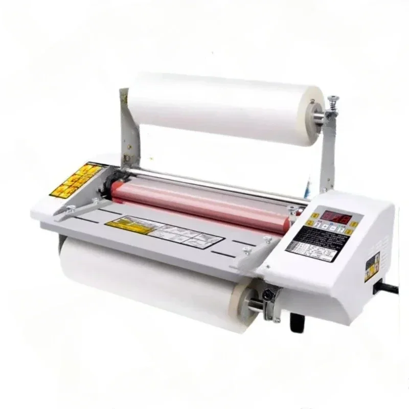 A3+ Paper Laminating Machine English Version Four Roller Cold Hot Laminator Rolling Machine film photo Laminating Machine