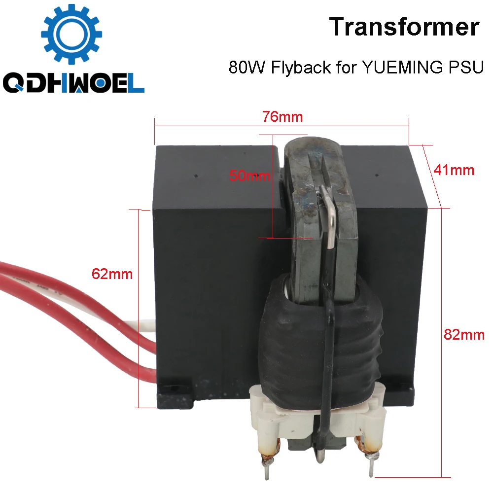 High Voltage Flyback Transformer for YUEMING Co2 Laser Power Supply JG1500 JCY-1500