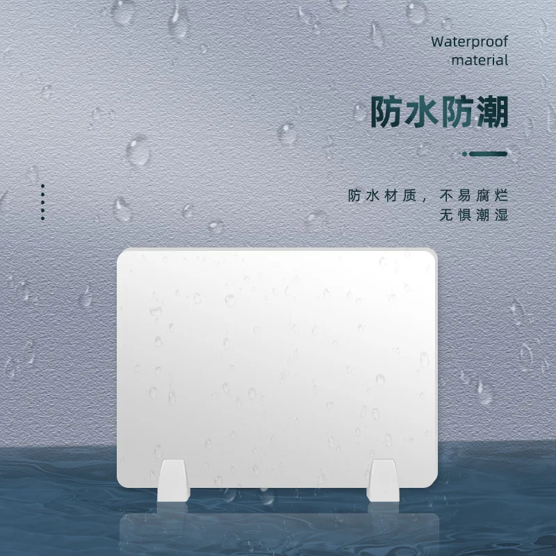 8mm PVC Office Desktop Partition Board Student Exam Desk Isolation Division Plate Anti Droplet  Computer Dining Table Separator